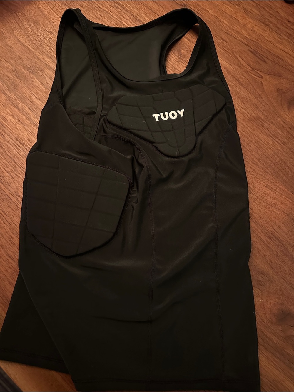 Men's Black Padded Compression Tank